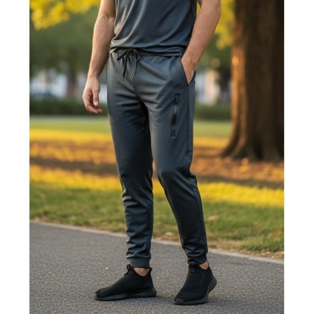 Vapor Apparel Men's Alto Jogger Active Pants Gray UPF 50+ Athleisure Size M NWT